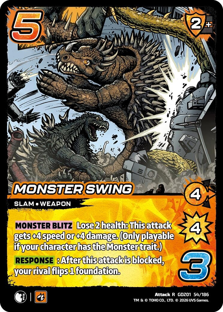 Image for Monster Swing (GDZ01 54/186) (Godzilla: Reign of Kaiju) - UniVersus
