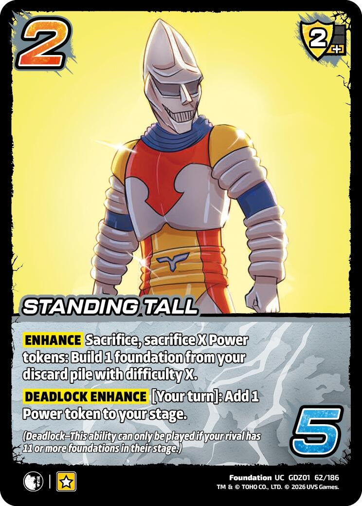 Image for Standing Tall (GDZ01 62/186) (Godzilla: Reign of Kaiju) - UniVersus