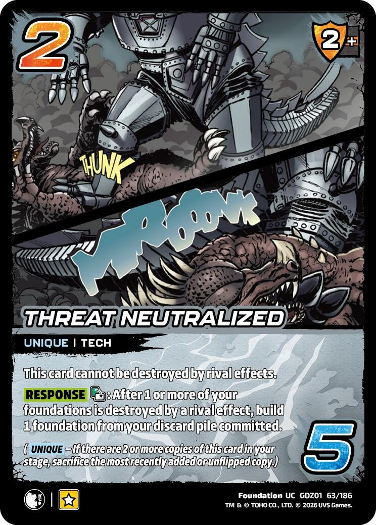 Image for Threat Neutralized (GDZ01 63/186) (Godzilla: Reign of Kaiju) - UniVersus