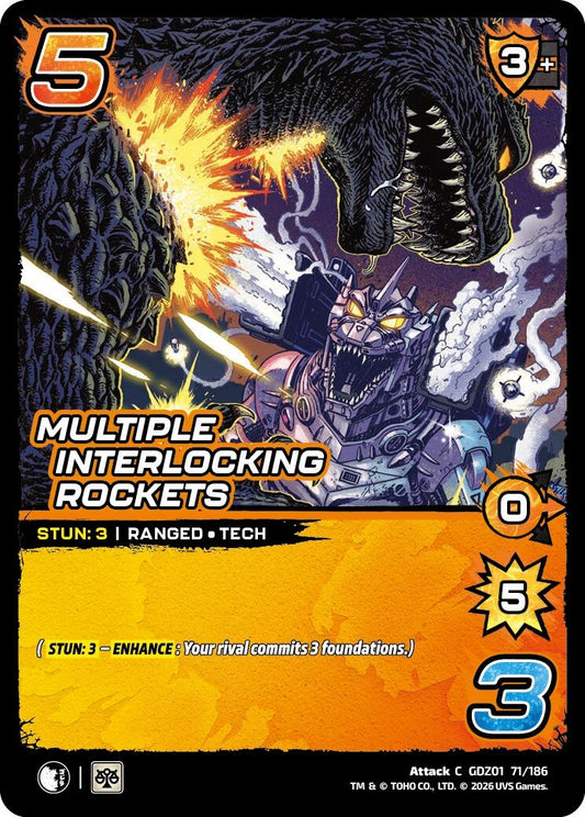 Image for Multiple Interlocking Rockets (GDZ01 71/186) (Godzilla: Reign of Kaiju) - UniVersus