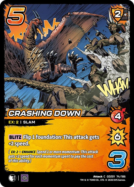 Image for Crashing Down (GDZ01 74/186) (Godzilla: Reign of Kaiju) - UniVersus