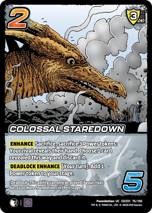 Image for Colossal Staredown (GDZ01 76/186) (Godzilla: Reign of Kaiju) - UniVersus