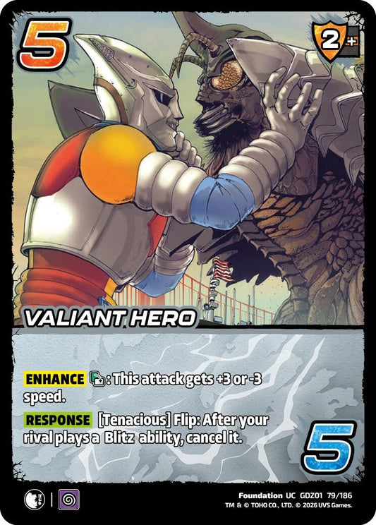 Image for Valiant Hero (GDZ01 79/186) (Godzilla: Reign of Kaiju) - UniVersus
