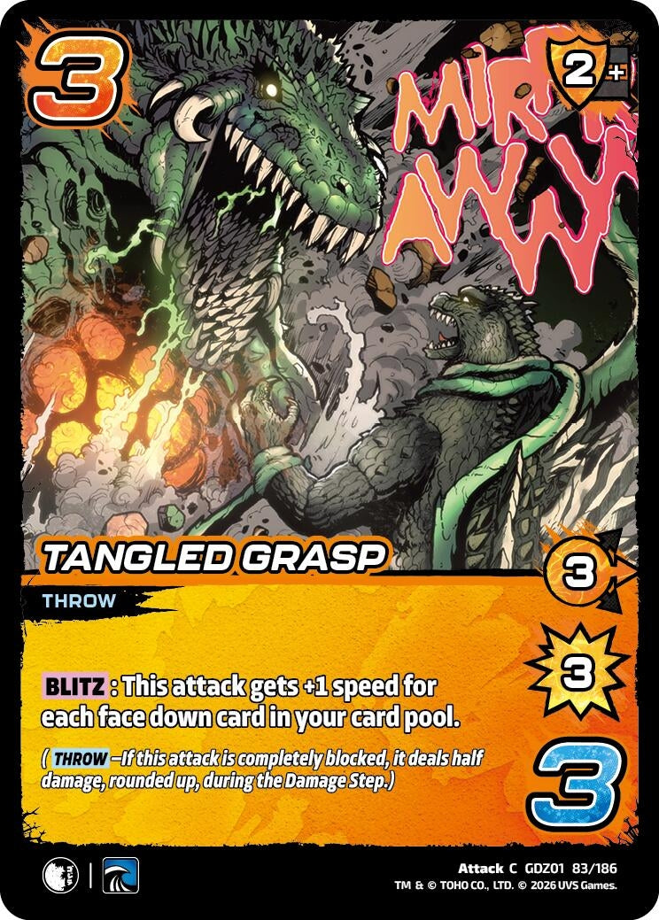 Image for Tangled Grasp (GDZ01 83/186) (Godzilla: Reign of Kaiju) - UniVersus