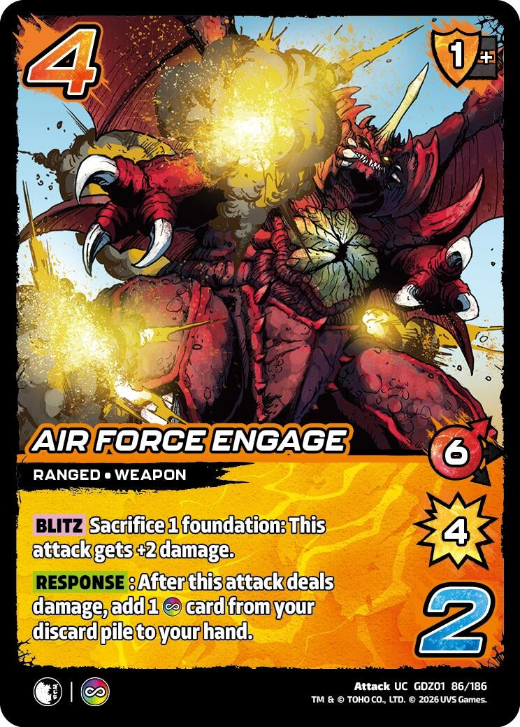 Image for Air Force Engage (GDZ01 86/186) (Godzilla: Reign of Kaiju) - UniVersus