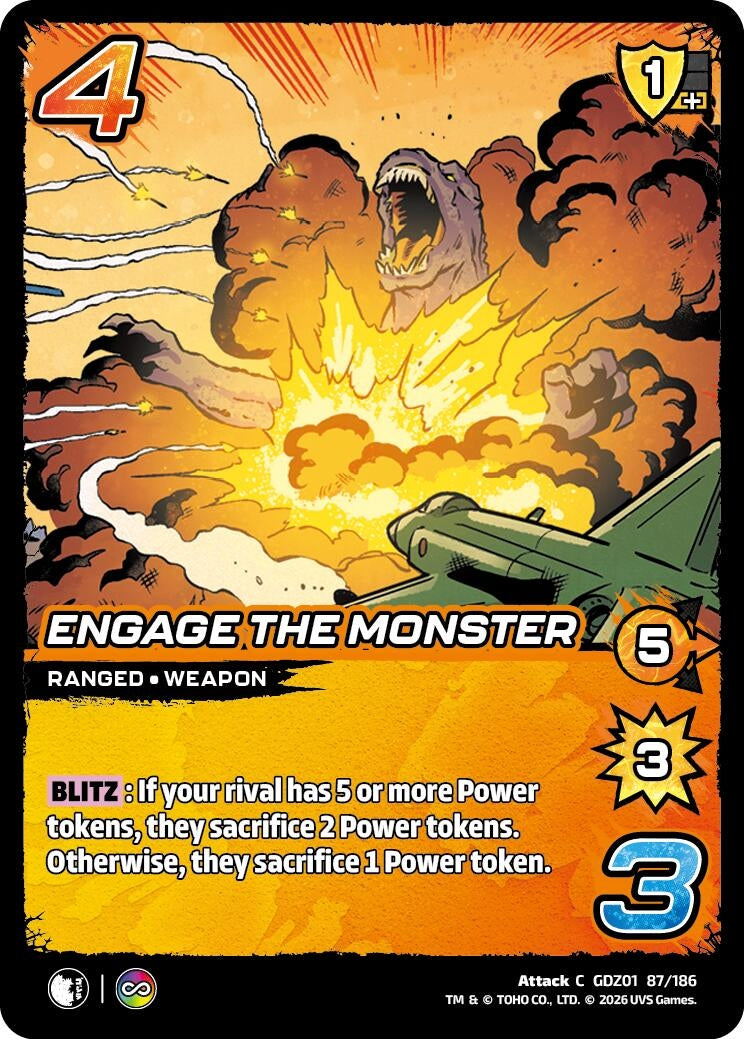 Image for Engage the Monster (GDZ01 87/186) (Godzilla: Reign of Kaiju) - UniVersus