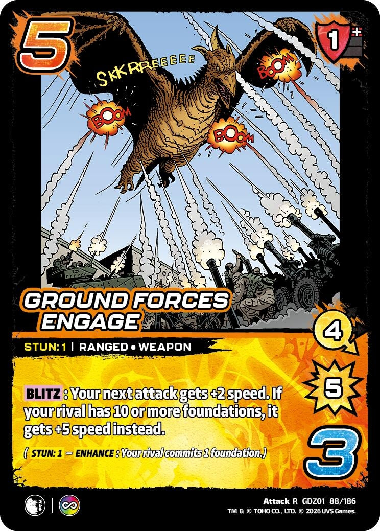 Image for Ground Forces Engage (GDZ01 88/186) (Godzilla: Reign of Kaiju) - UniVersus