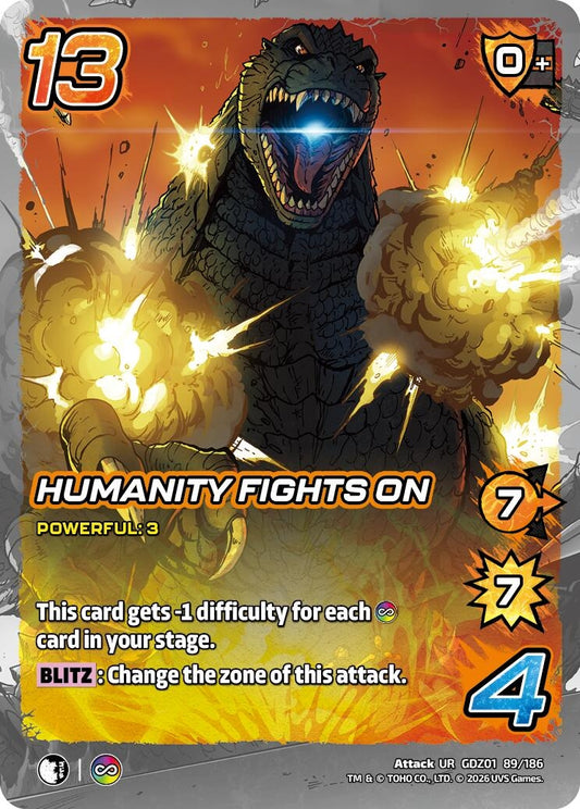 Image for Humanity Fights On (GDZ01 89/186) (Godzilla: Reign of Kaiju) - UniVersus
