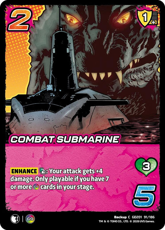 Image for Combat Submarine (GDZ01 91/186) (Godzilla: Reign of Kaiju) - UniVersus