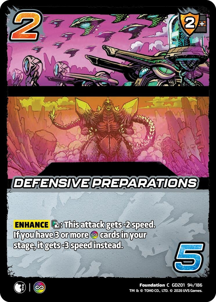 Image for Defensive Preparations (GDZ01 94/186) (Godzilla: Reign of Kaiju) - UniVersus