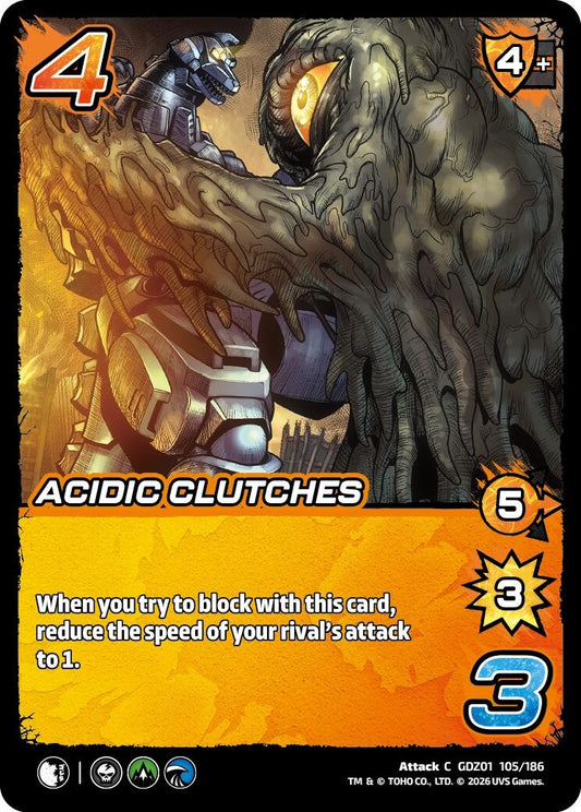 Image for Acidic Clutches (GDZ01 105/186) (Godzilla: Reign of Kaiju) - UniVersus