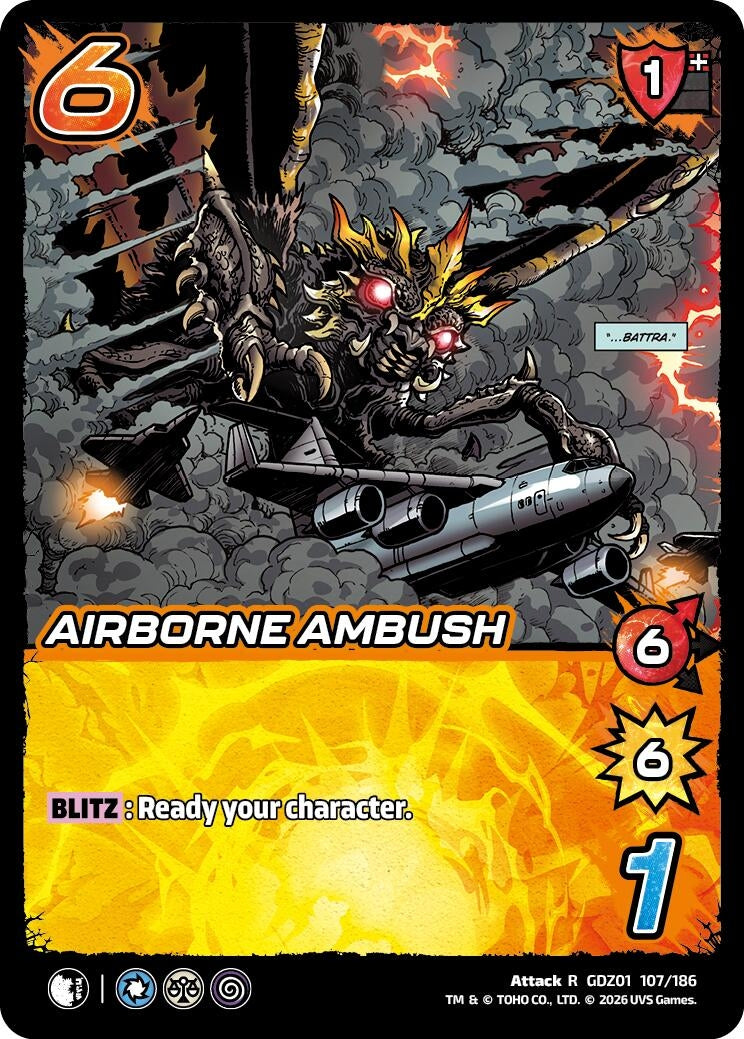 Image for Airborne Ambush (GDZ01 107/186) (Godzilla: Reign of Kaiju) - UniVersus