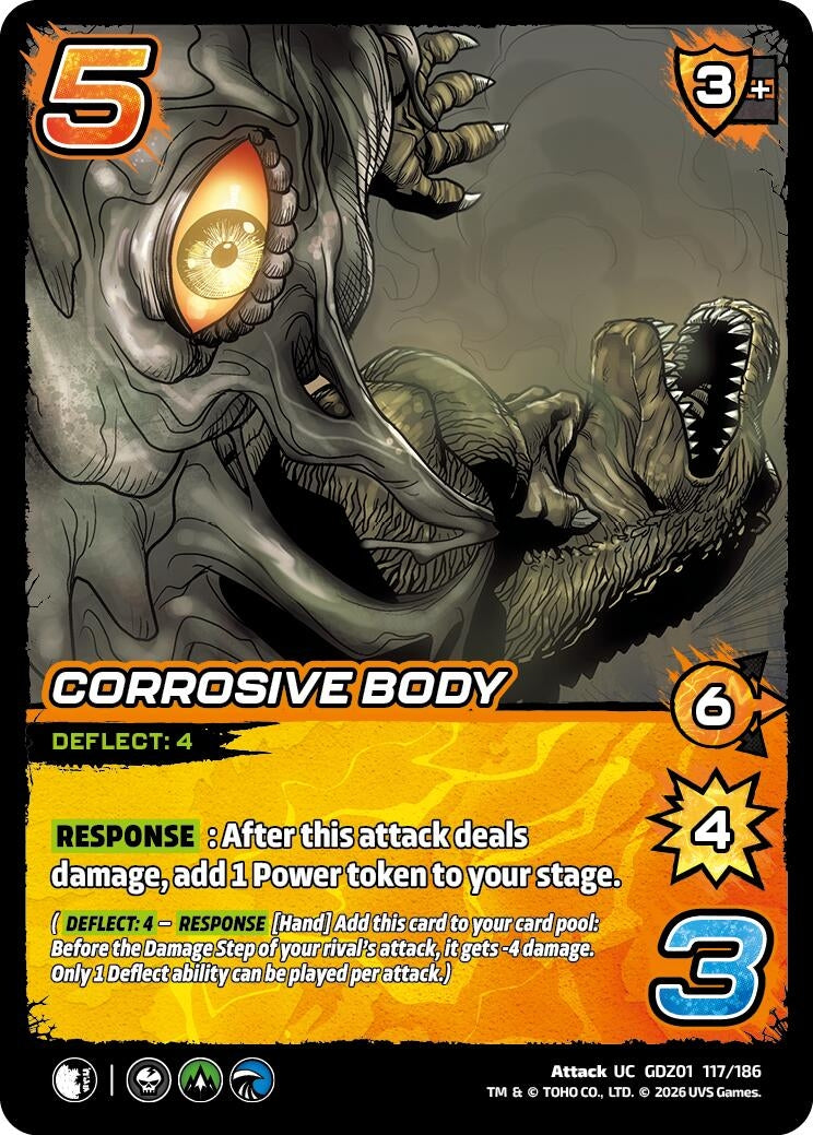 Image for Corrosive Body (GDZ01 117/186) (Godzilla: Reign of Kaiju) - UniVersus