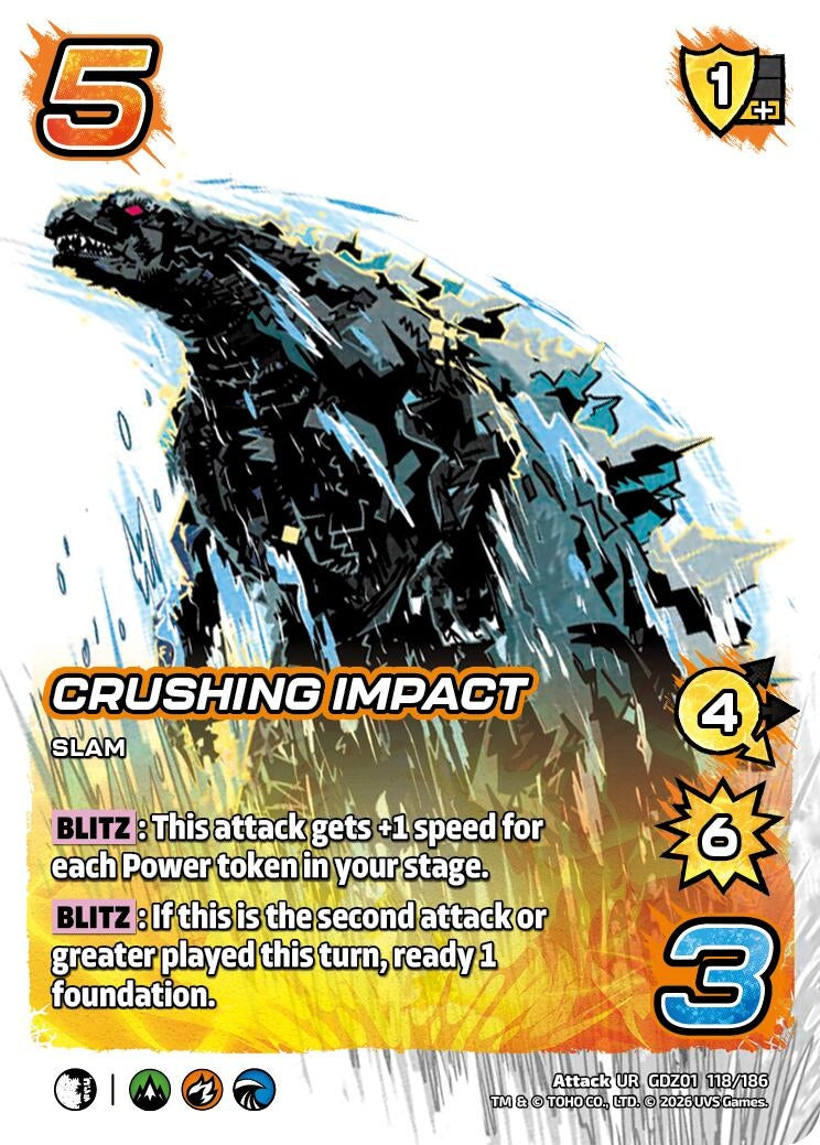 Image for Crushing Impact (GDZ01 118/186) (Godzilla: Reign of Kaiju) - UniVersus