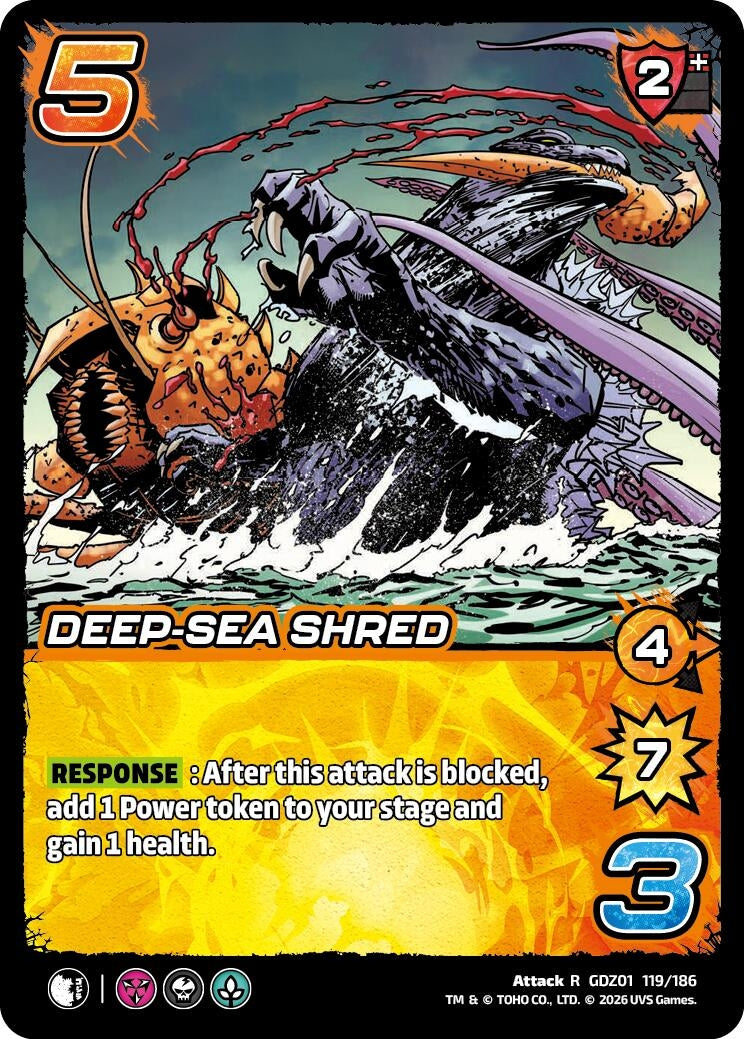 Image for Deep-Sea Shred (GDZ01 119/186) (Godzilla: Reign of Kaiju) - UniVersus
