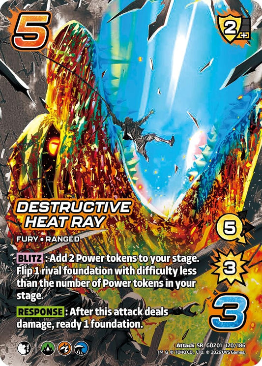 Image for Destructive Heat Ray (GDZ01 120/186) (Godzilla: Reign of Kaiju) - UniVersus