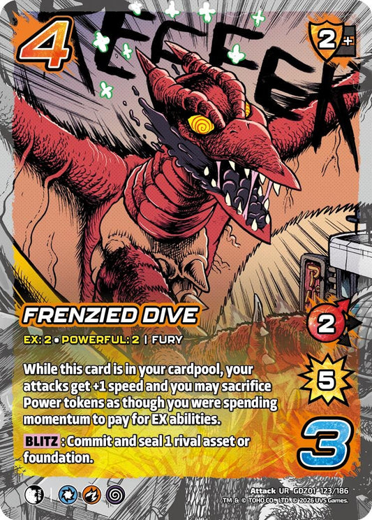 Image for Frenzied Dive (GDZ01 123/186) (Godzilla: Reign of Kaiju) - UniVersus