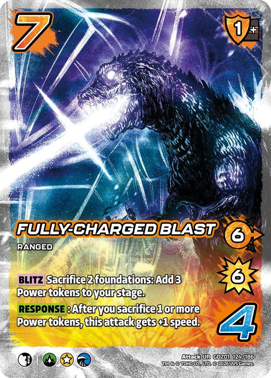 Image for Fully-Charged Blast (GDZ01 124/186) (Godzilla: Reign of Kaiju) - UniVersus
