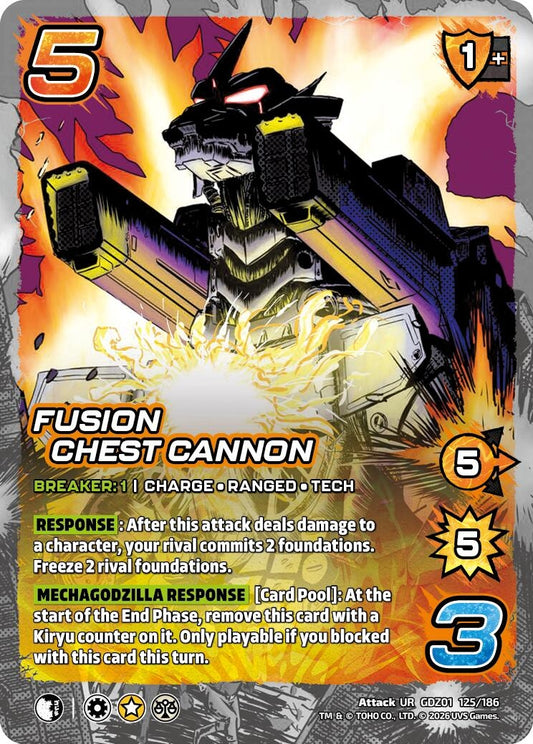 Image for Fusion Chest Cannon (GDZ01 125/186) (Godzilla: Reign of Kaiju) - UniVersus