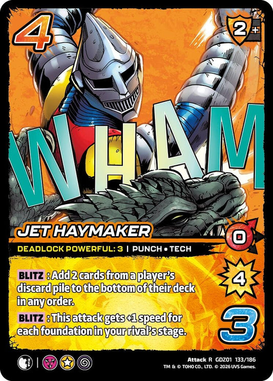 Image for Jet Haymaker (GDZ01 133/186) (Godzilla: Reign of Kaiju) - UniVersus