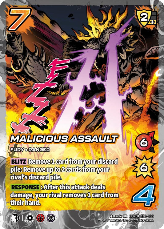 Image for Malicious Assault (GDZ01 138/186) (Godzilla: Reign of Kaiju) - UniVersus