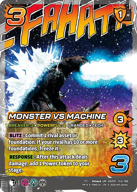 Image for Monster vs Machine (GDZ01 143/186) (Godzilla: Reign of Kaiju) - UniVersus