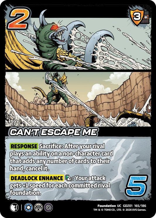 Image for Can't Escape Me (GDZ01 165/186) (Godzilla: Reign of Kaiju) - UniVersus