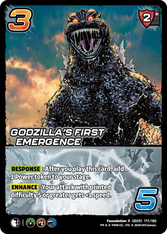 Image for Godzilla's First Emergence (GDZ01 177/186) (Godzilla: Reign of Kaiju) - UniVersus