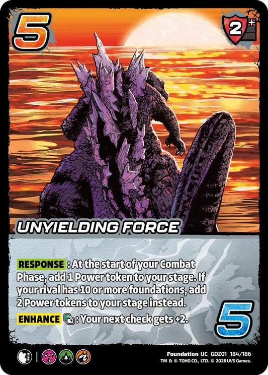 Image for Unyielding Force (GDZ01 184/186) (Godzilla: Reign of Kaiju) - UniVersus