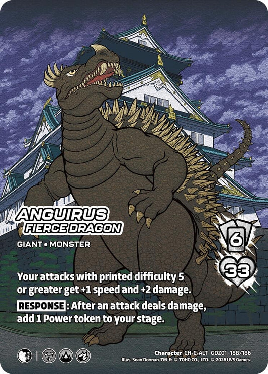 Image for Anguirus, Fierce Dragon (Alternate Art) (GDZ01 188/186) (Godzilla: Reign of Kaiju) - UniVersus
