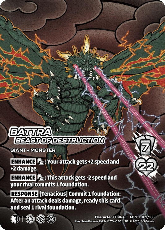 Image for Battra, Beast of Destruction (Alternate Art) (GDZ01 189/186) (Godzilla: Reign of Kaiju) - UniVersus