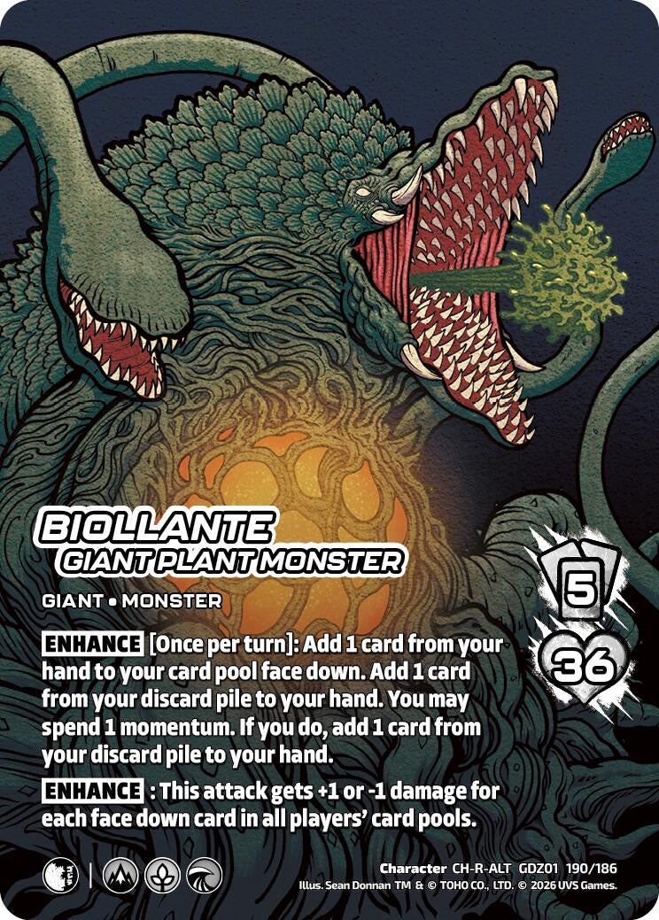 Image for Biollante, Giant Plant Monster (Alternate Art) (GDZ01 190/186) (Godzilla: Reign of Kaiju) - UniVersus