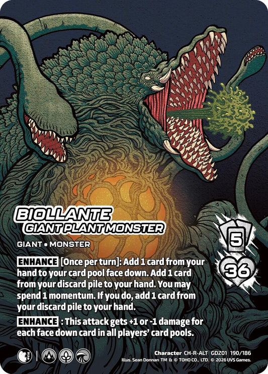 Image for Biollante, Giant Plant Monster (Alternate Art) (GDZ01 190/186) (Godzilla: Reign of Kaiju) - UniVersus