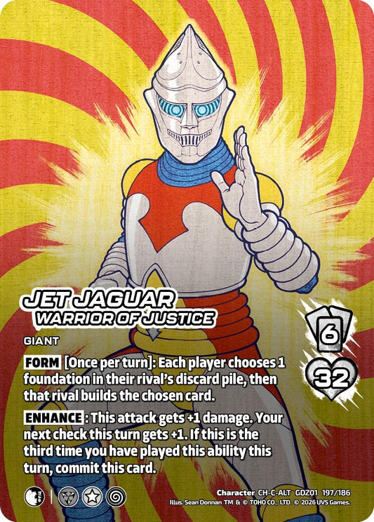 Image for Jet Jaguar, Warrior of Justice (Alternate Art) (GDZ01 197/186) (Godzilla: Reign of Kaiju) - UniVersus