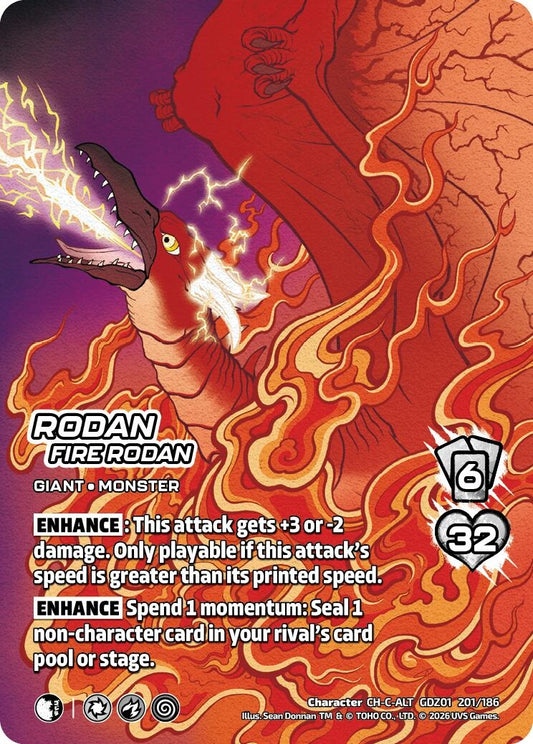 Image for Rodan, Fire Rodan (Alternate Art) (GDZ01 201/186) (Godzilla: Reign of Kaiju) - UniVersus