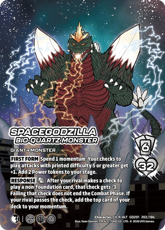 Image for SpaceGodzilla, Bio-Quartz Monster (Alternate Art) (GDZ01 202/186) (Godzilla: Reign of Kaiju) - UniVersus