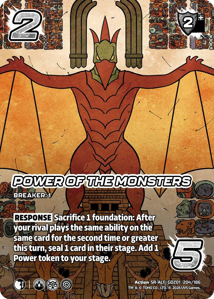 Image for Power of the Monsters (Alternate Art) (GDZ01 204/186) (Godzilla: Reign of Kaiju) - UniVersus