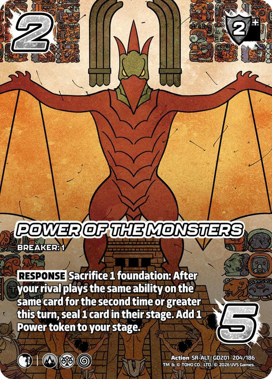 Image for Power of the Monsters (Alternate Art) (GDZ01 204/186) (Godzilla: Reign of Kaiju) - UniVersus