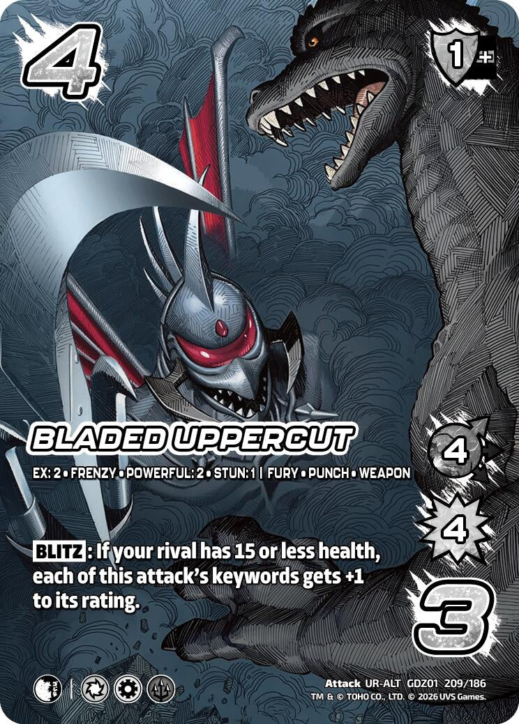 Image for Bladed Uppercut (Alternate Art) (GDZ01 209/186) (Godzilla: Reign of Kaiju) - UniVersus