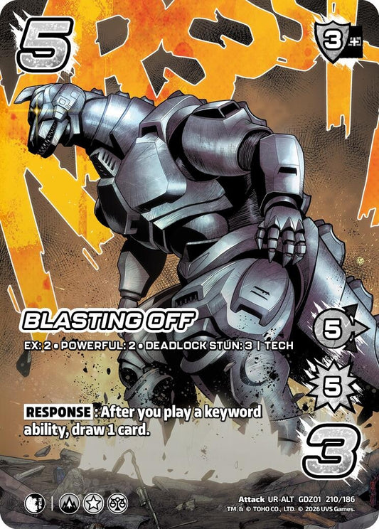 Image for Blasting Off (Alternate Art) (GDZ01 210/186) (Godzilla: Reign of Kaiju) - UniVersus