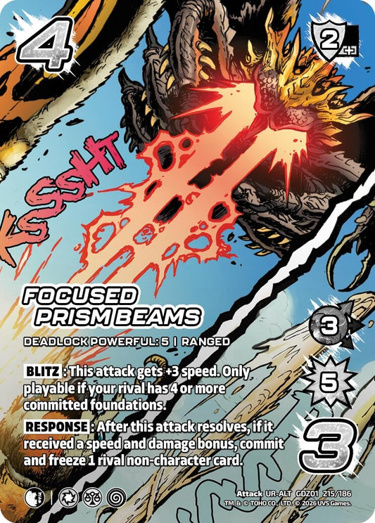 Image for Focused Prism Beams (Alternate Art) (GDZ01 215/186) (Godzilla: Reign of Kaiju) - UniVersus