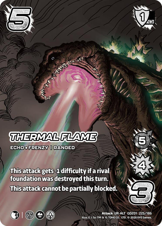 Image for Thermal Flame (Alternate Art) (GDZ01 225/186) (Godzilla: Reign of Kaiju) - UniVersus