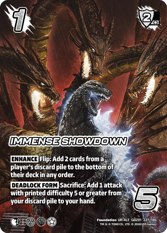 Image for Immense Showdown (Alternate Art) (GDZ01 227/186) (Godzilla: Reign of Kaiju) - UniVersus