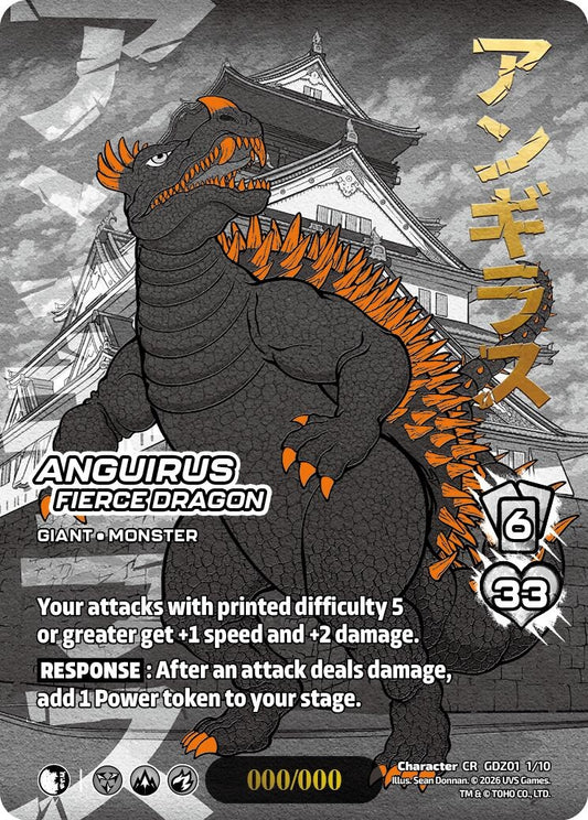 Image for Anguirus, Fierce Dragon (Chrome Rare) (GDZ01 1/10) (Godzilla: Reign of Kaiju) - UniVersus
