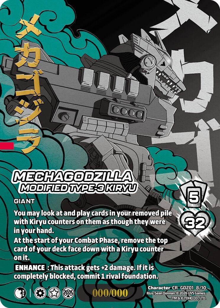 Image for Mechagodzilla, Modified Type-3 Kiryu (Chrome Rare) (GDZ01 8/10) (Godzilla: Reign of Kaiju) - UniVersus