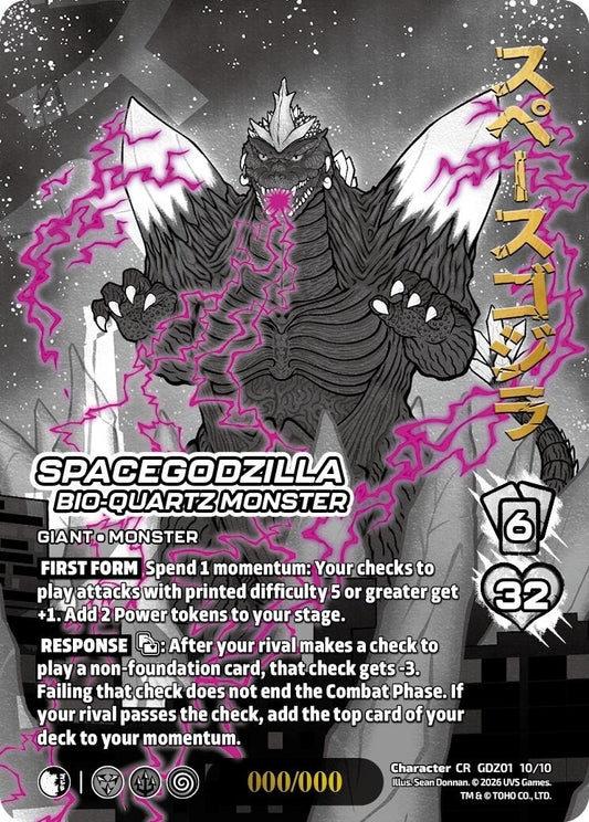 Image for SpaceGodzilla, Bio-Quartz Monster (Chrome Rare) (GDZ01 10/10) (Godzilla: Reign of Kaiju) - UniVersus