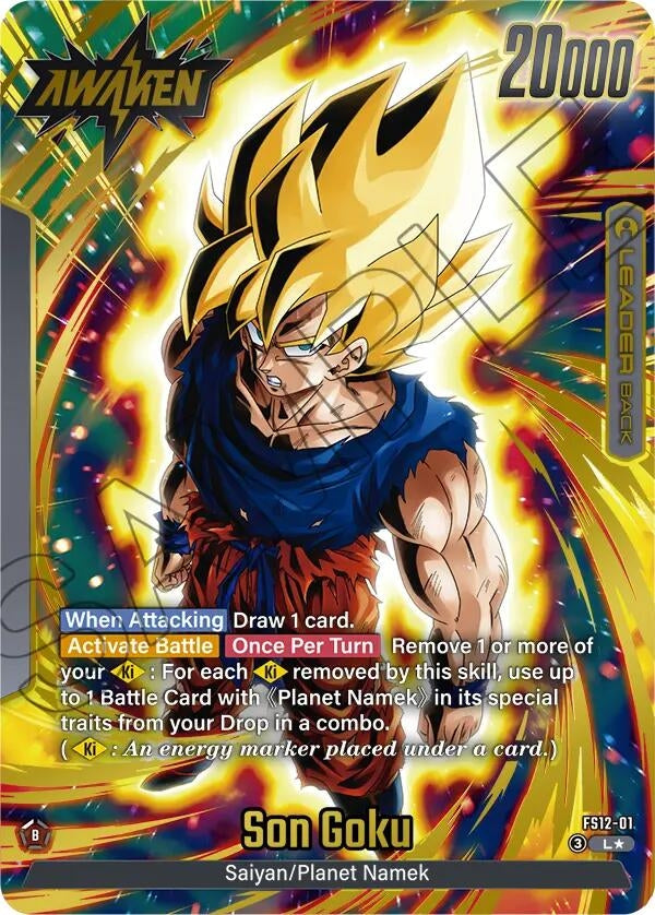 Image for Son Goku - FS12-01 (Gold) (FS12-01) (Starter Deck EX: The Beat of Ki) - Dragon Ball Super: Fusion World
