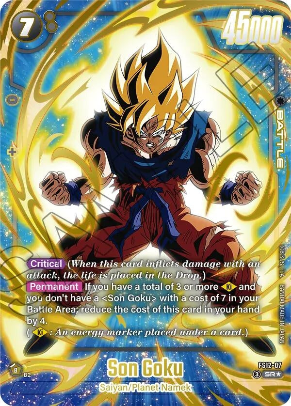 Image for Son Goku - FS12-07 (Gold) (FS12-07) (Starter Deck EX: The Beat of Ki) - Dragon Ball Super: Fusion World