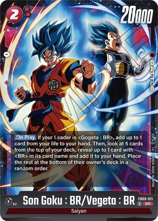 Image for Son Goku : BR/Vegeta : BR (FB09-011) (Dual Evolution) - Dragon Ball Super: Fusion World