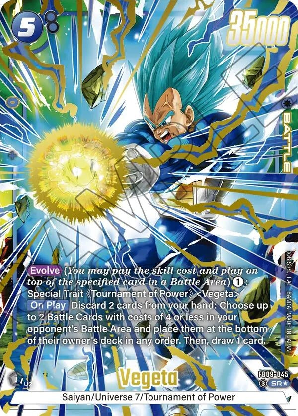 Image for Vegeta - FB09-045 (Alternate Art) (FB09-045) (Dual Evolution) - Dragon Ball Super: Fusion World